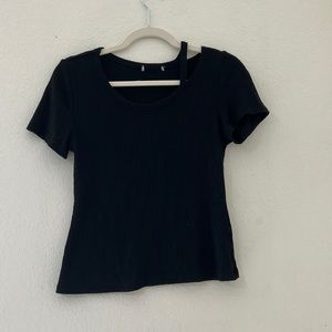 Black Urban Outfitters Cutout Top